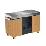 Masă mobilă pregătire pizza, Everdure by Heston Blumenthal