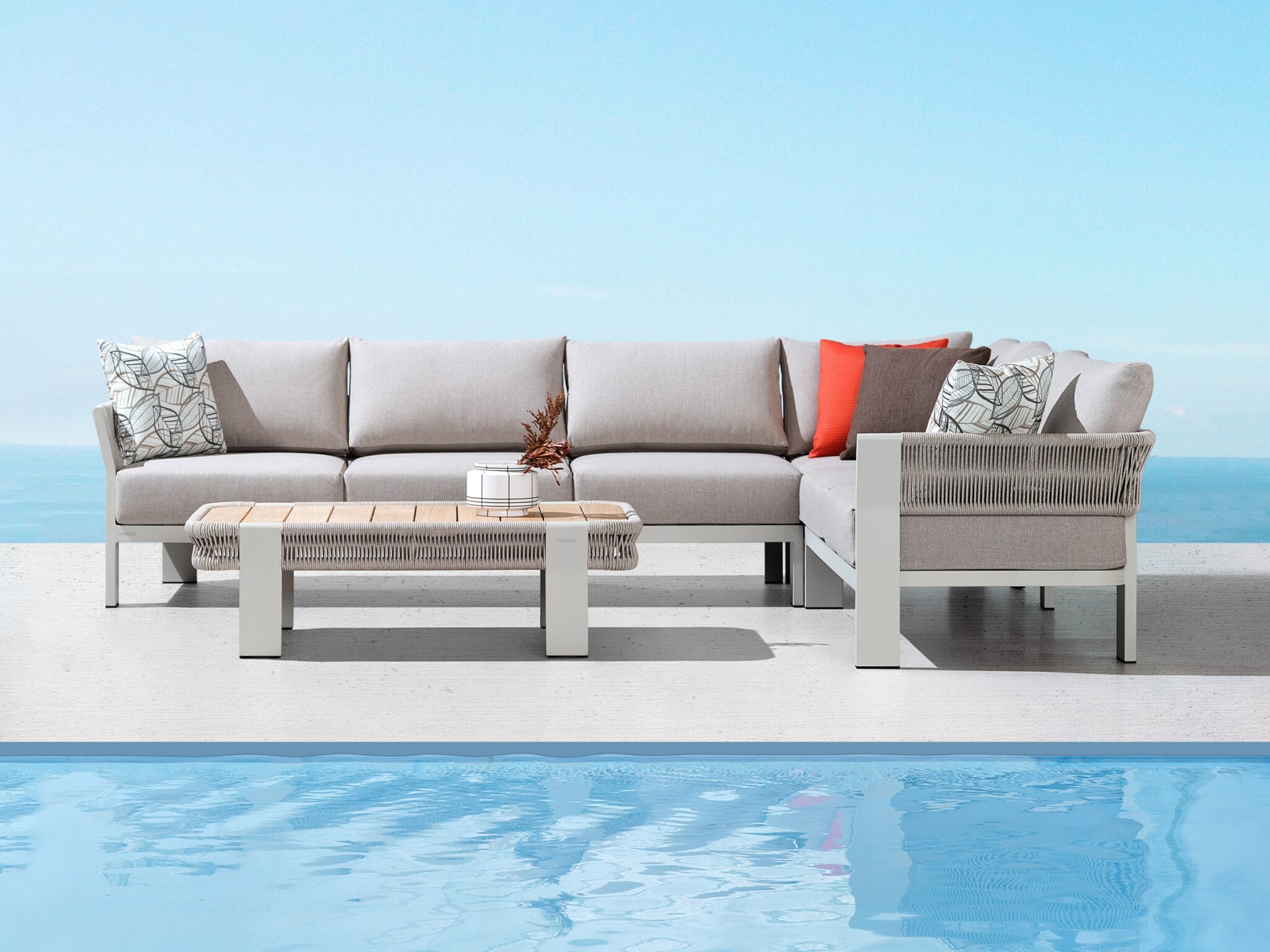 Mobilier gradina Borromeo coltar 5 locuri masuta Higold 205450