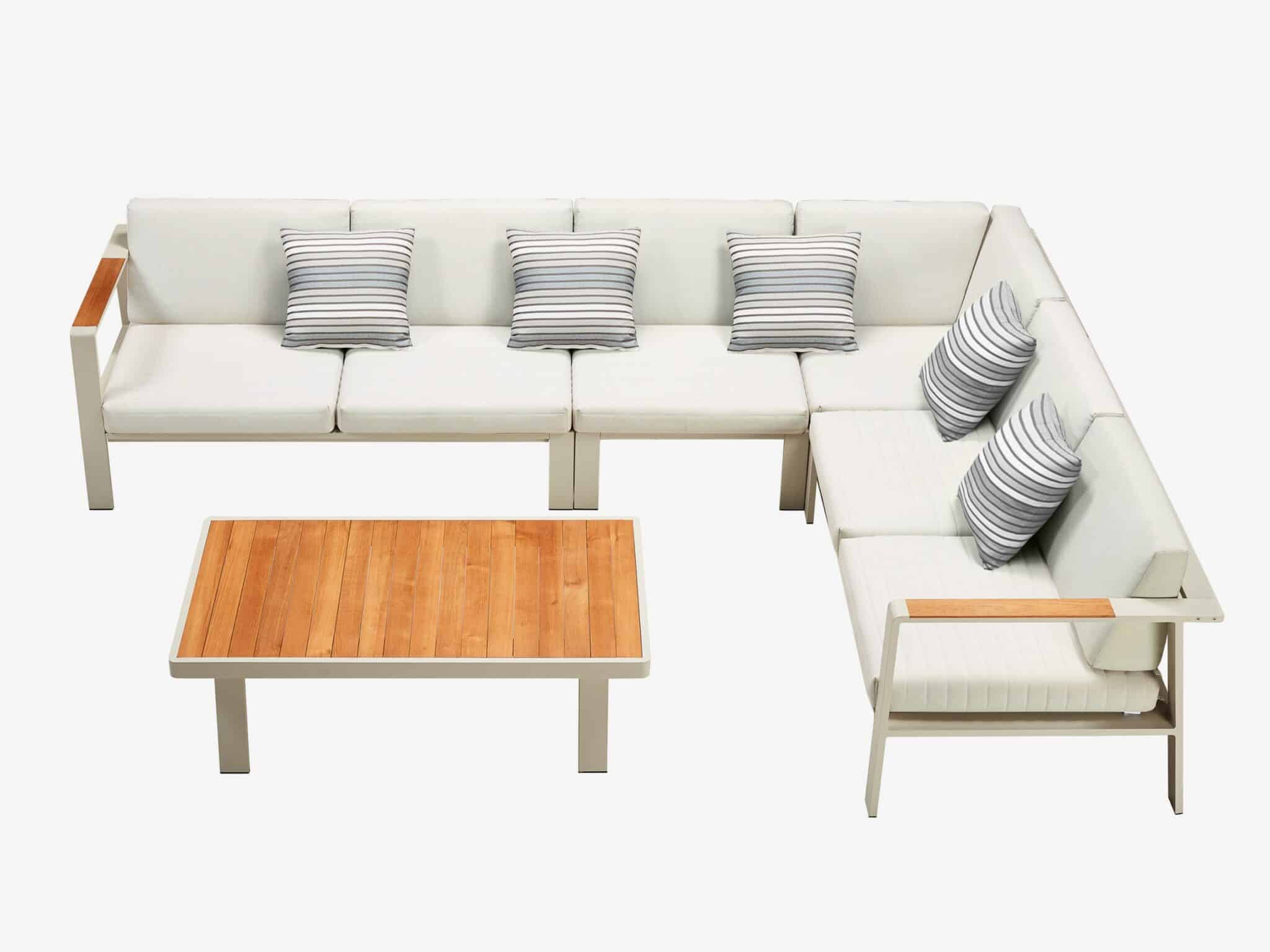 Mobilier gradina Nofi coltar 5 locuri si masuta Higold 680190G