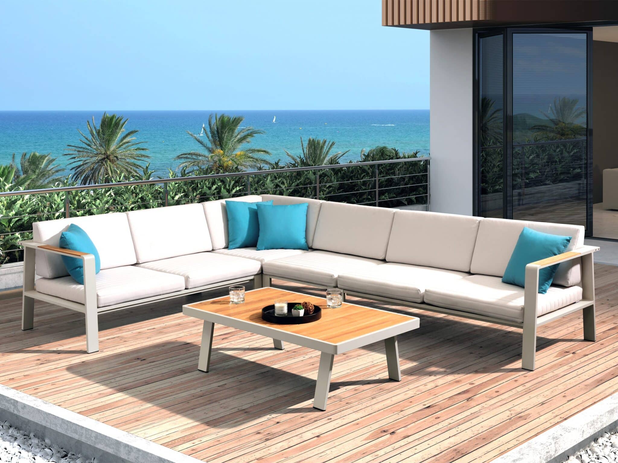 Mobilier gradina Nofi coltar 5 locuri masuta Higold 680190