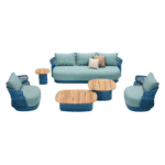 Mobilier gradina Aio canapea 3 locuri 2 fotolii masuta Higold 205560