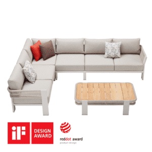 Mobilier gradina Borromeo coltar 5 locuri masuta Higold 205450