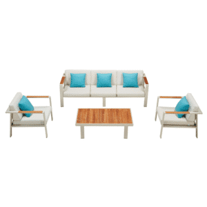 Mobilier gradina Nofi canapea 3 locuri 2 fotolii masuta Higold 680130