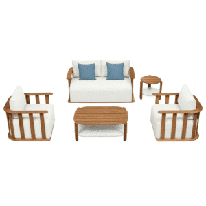 Mobilier gradina Pallisad canapea 2 locuri 2 fotolii 2 masute Higold 301420