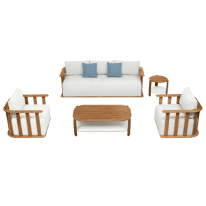 Mobilier gradina Pallisad canapea 3 locuri 2 fotolii 2 masute Higold 301440