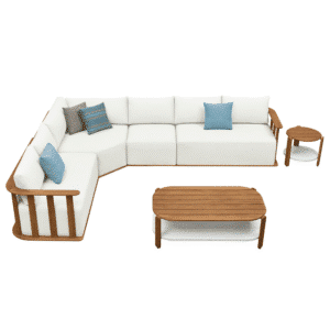 Mobilier gradina Pallisad coltar 5 locuri 2 masute Higold 301480