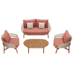 Mobilier gradina Vasca canapea 2 locuri 2 fotolii masuta Higold 301510