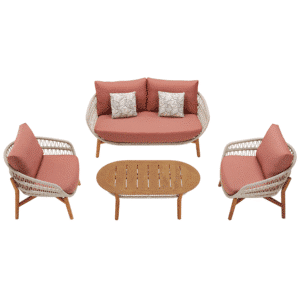 Mobilier gradina Vasca canapea 2 locuri 2 fotolii masuta Higold 301510