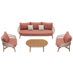 Mobilier gradina Vasca canapea 3 locuri 2 fotolii masuta Higold 301520