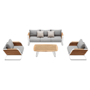 Mobilier gradina Wing canapea 3 locuri 2 fotolii masuta Higold 204940