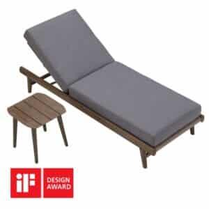 Set gradina Leo sezlong si masuta Higold 206380