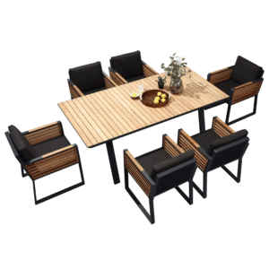 Set gradina New York masa dreptunghiulara cu 6 scaune Higold 204050