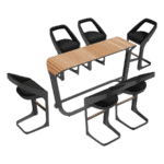 Set gradina Onda masa cu 6 scaune Higold 2042340B