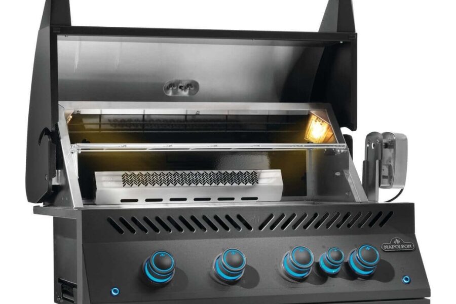 Grătar incorporabil gaz 700 Negru Mat Napoleon BIG32RBPMK-1