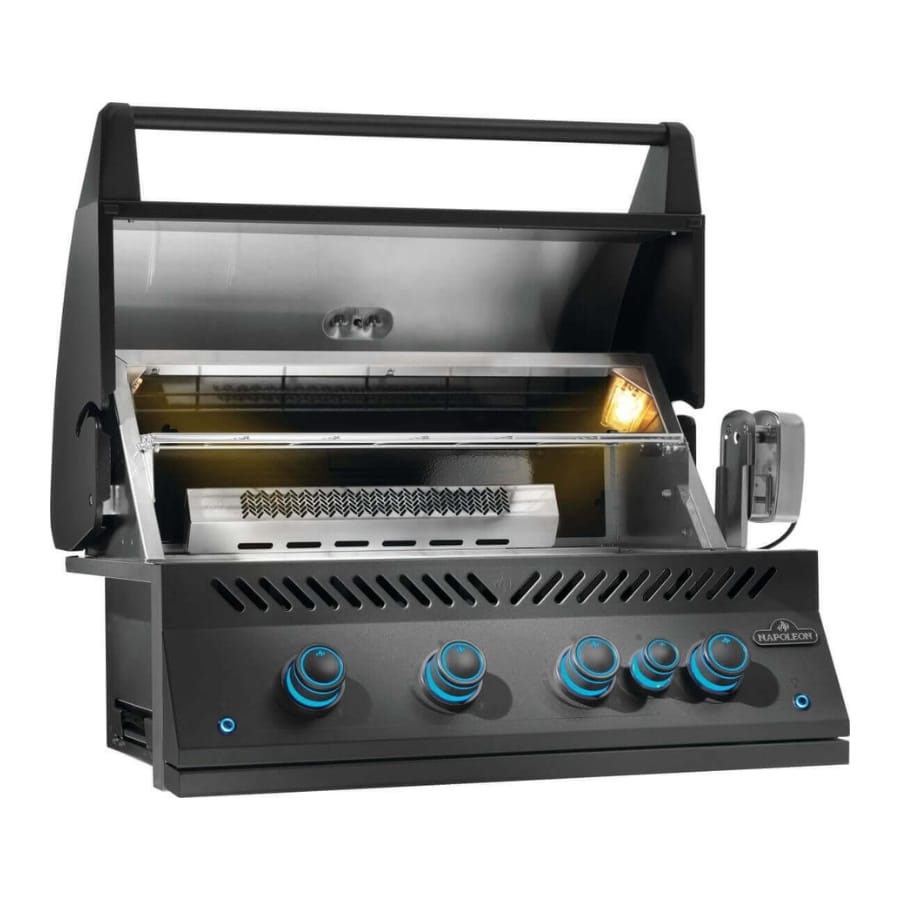 Grătar incorporabil gaz 700 Negru Mat Napoleon BIG32RBPMK-1